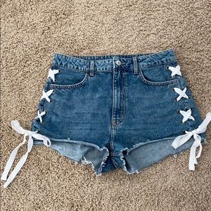 High waisted shorts